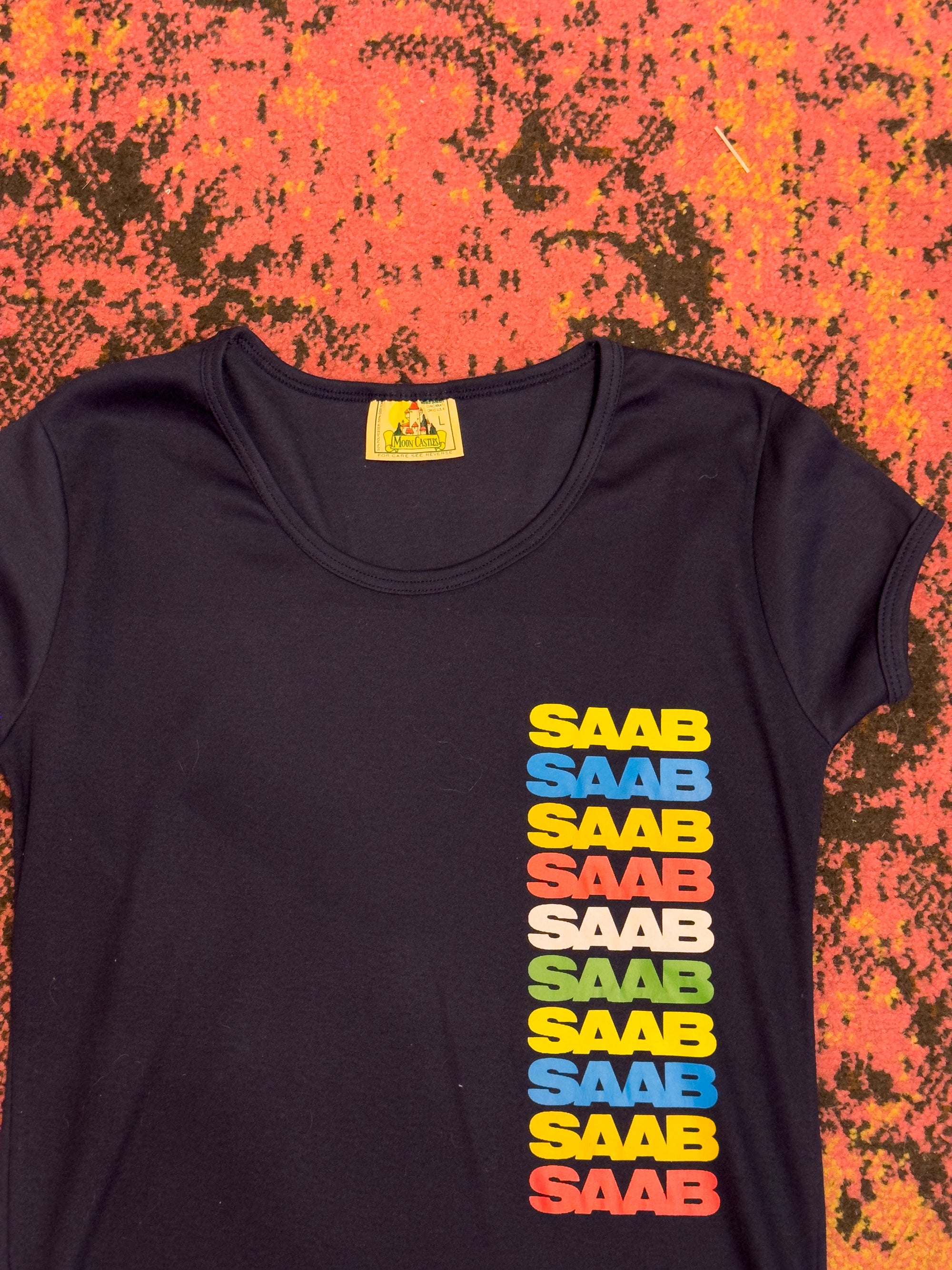1970S MOON CASTLES SAAB T-SHIRT