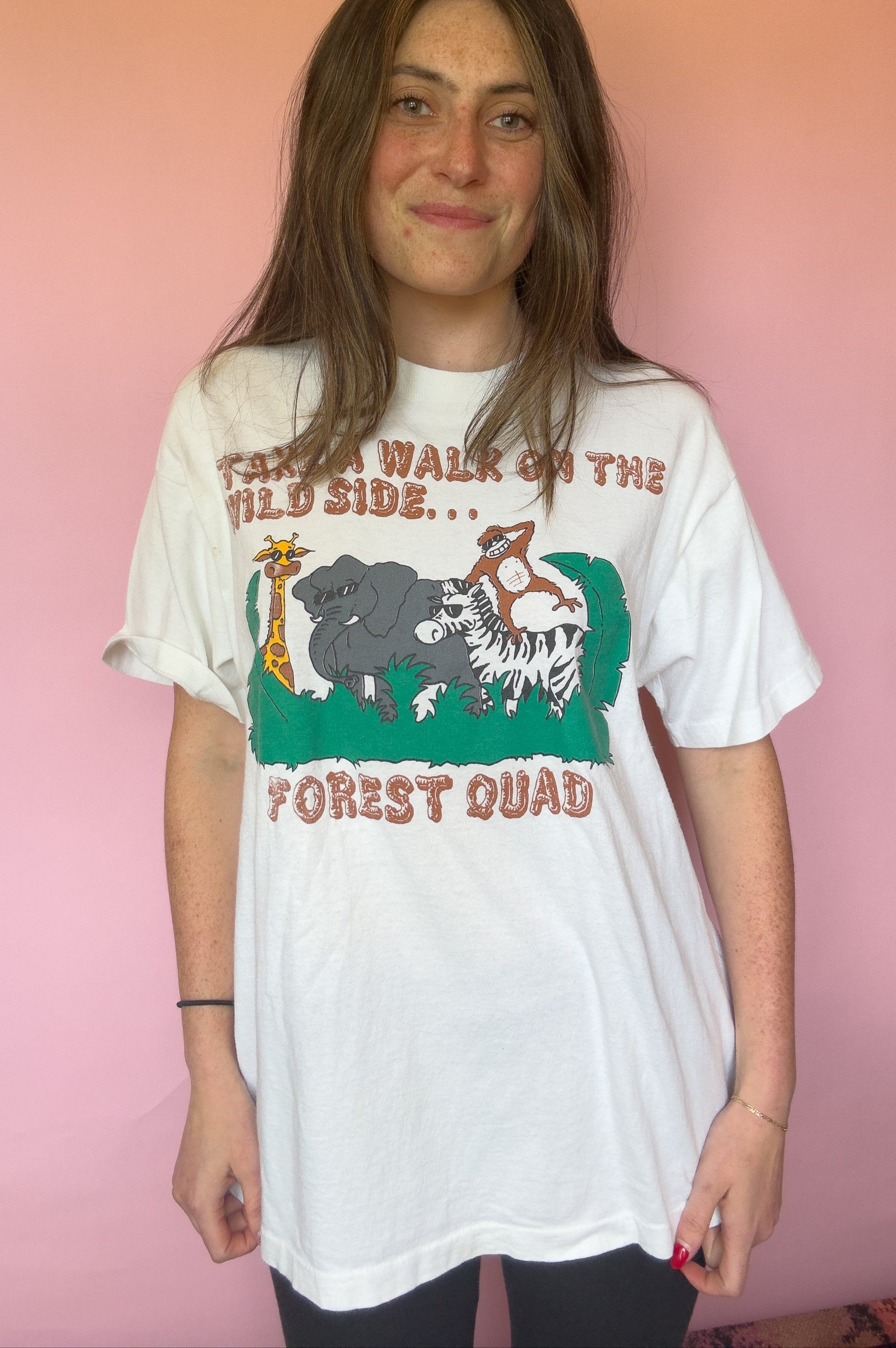 1996 FRUIT OF THE LOOM TAKE A WALK ON THE WILD SIDE T-SHIRT