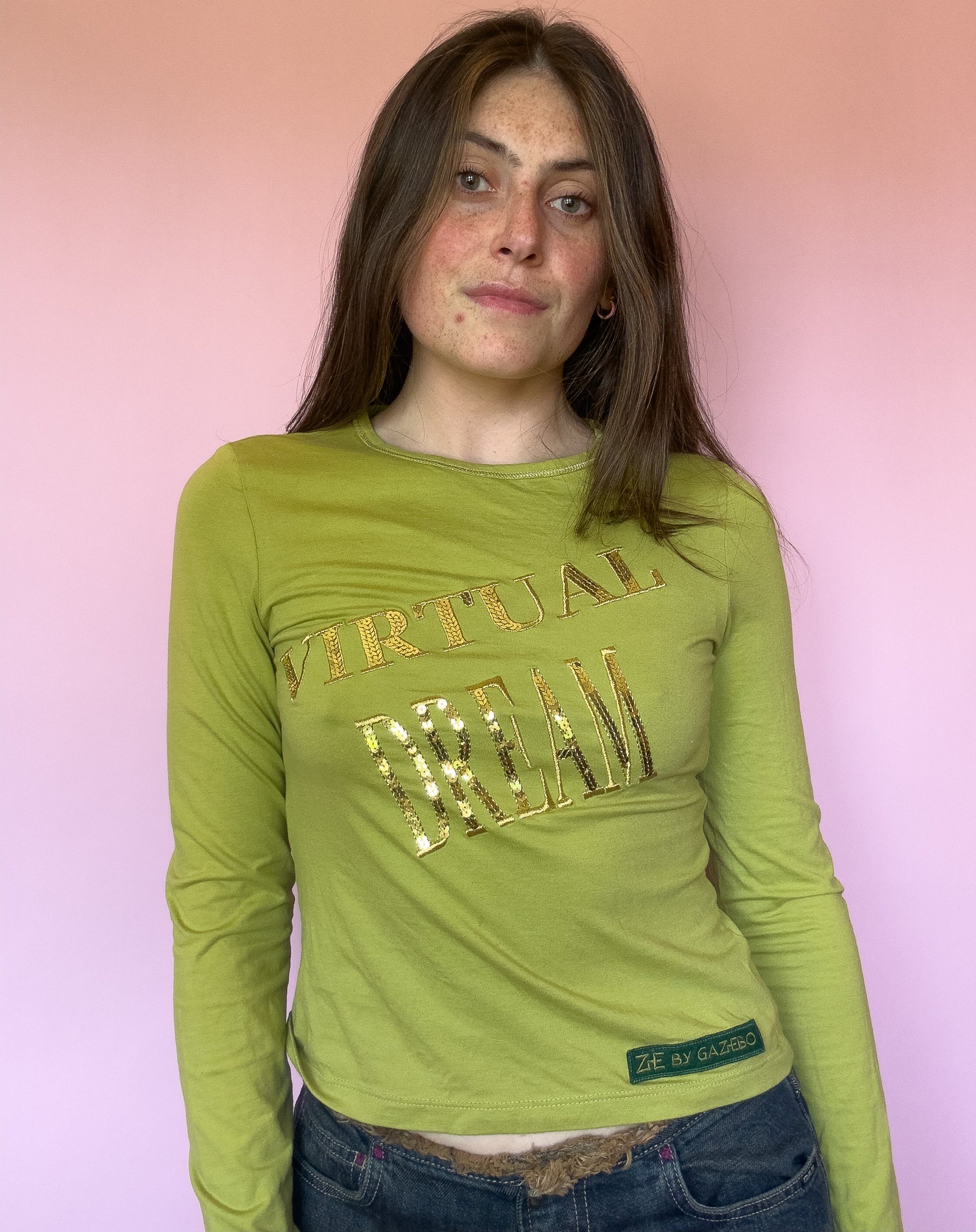 2000S ZE BY GAZEBO SEQUIN TOP