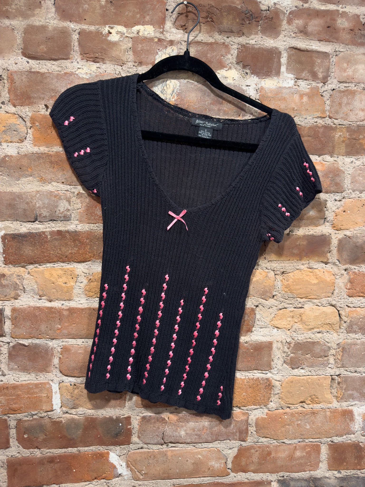 Y2K BETSEY JOHNSON KNIT TOP