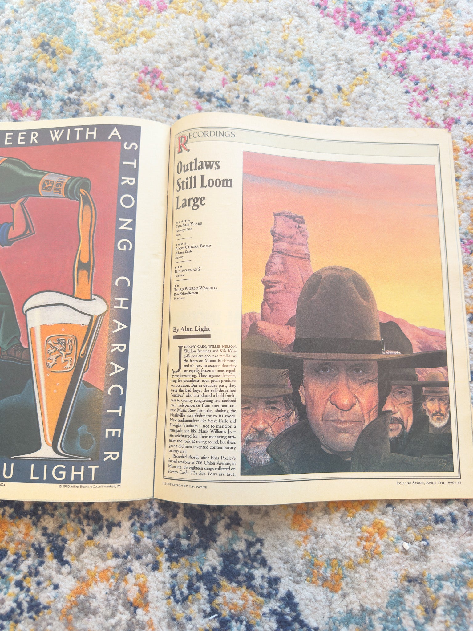 ROLLING STONE MAGAZINE AEROSMITH APRIL 5TH 1990