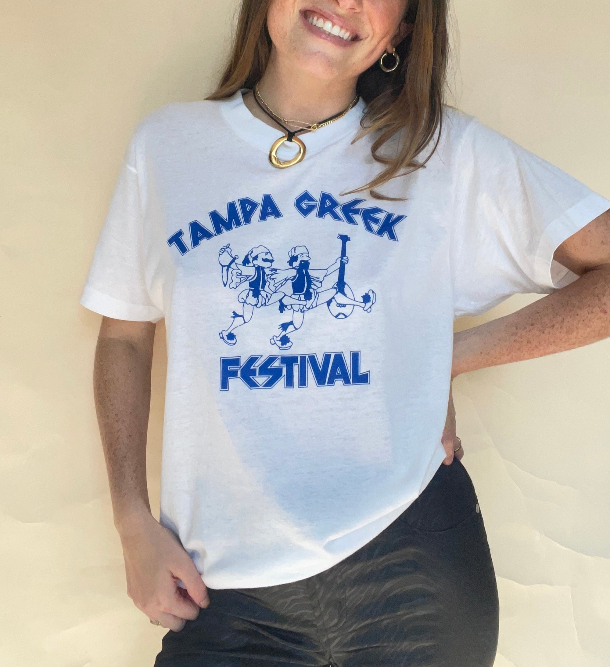 1987 SCREEN STARS TAMPA GREEK FEST T-SHIRT