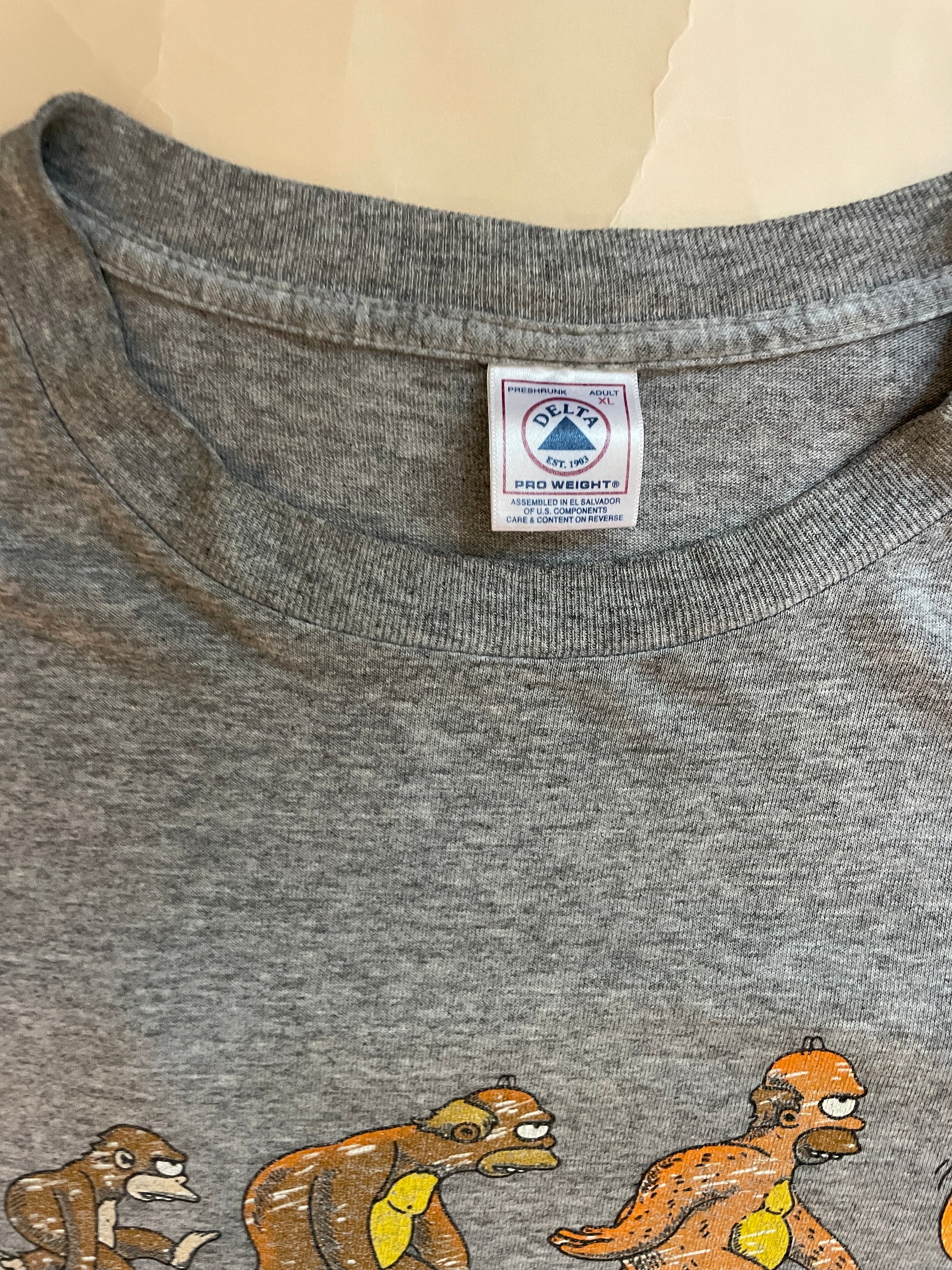 2000 DELTA PRO WEIGHT HOMER SIMPSON HOMERSAPIEN T-SHIRT