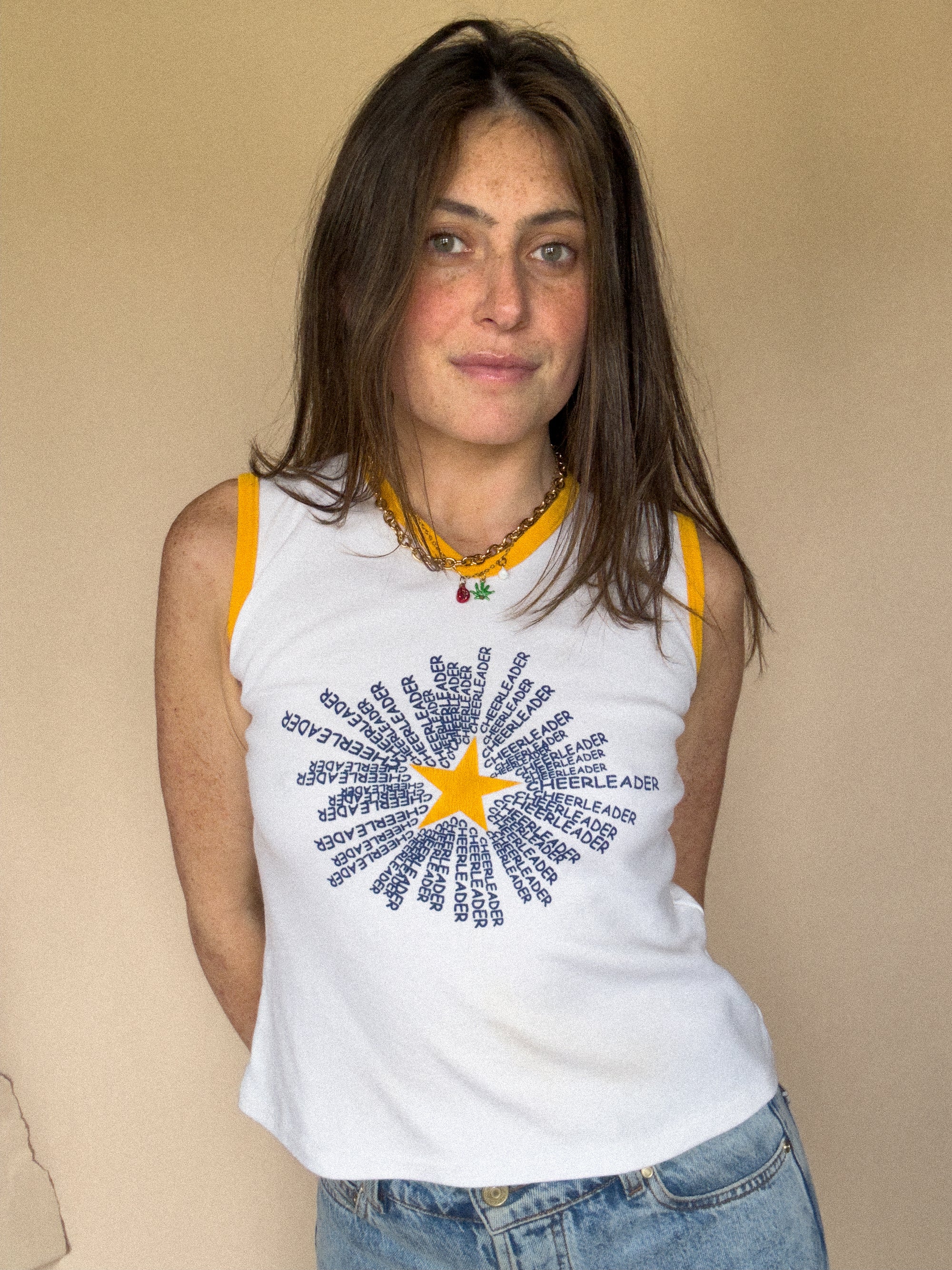 1990S SIGNATURE SPORTSWEAR CHEERLEADER TANK TOP
