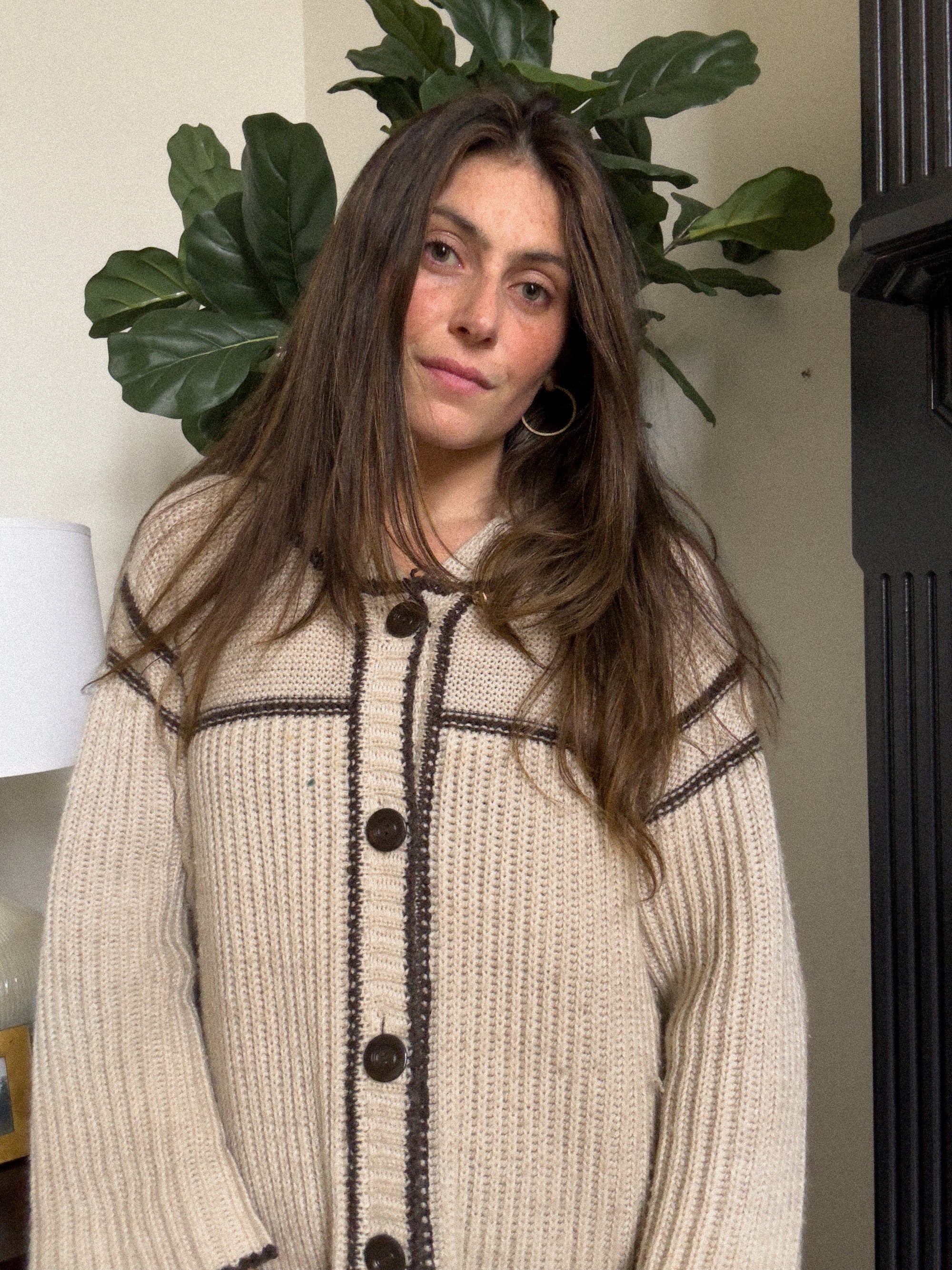 1970S PENROSE BUTTON UP SWEATER