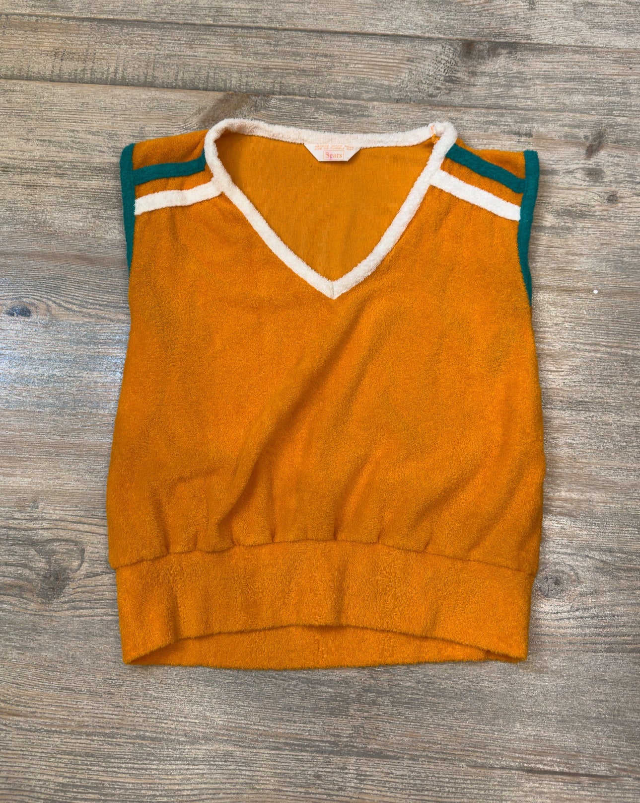 1970S SEARS TERRY CLOTH VEST TOP