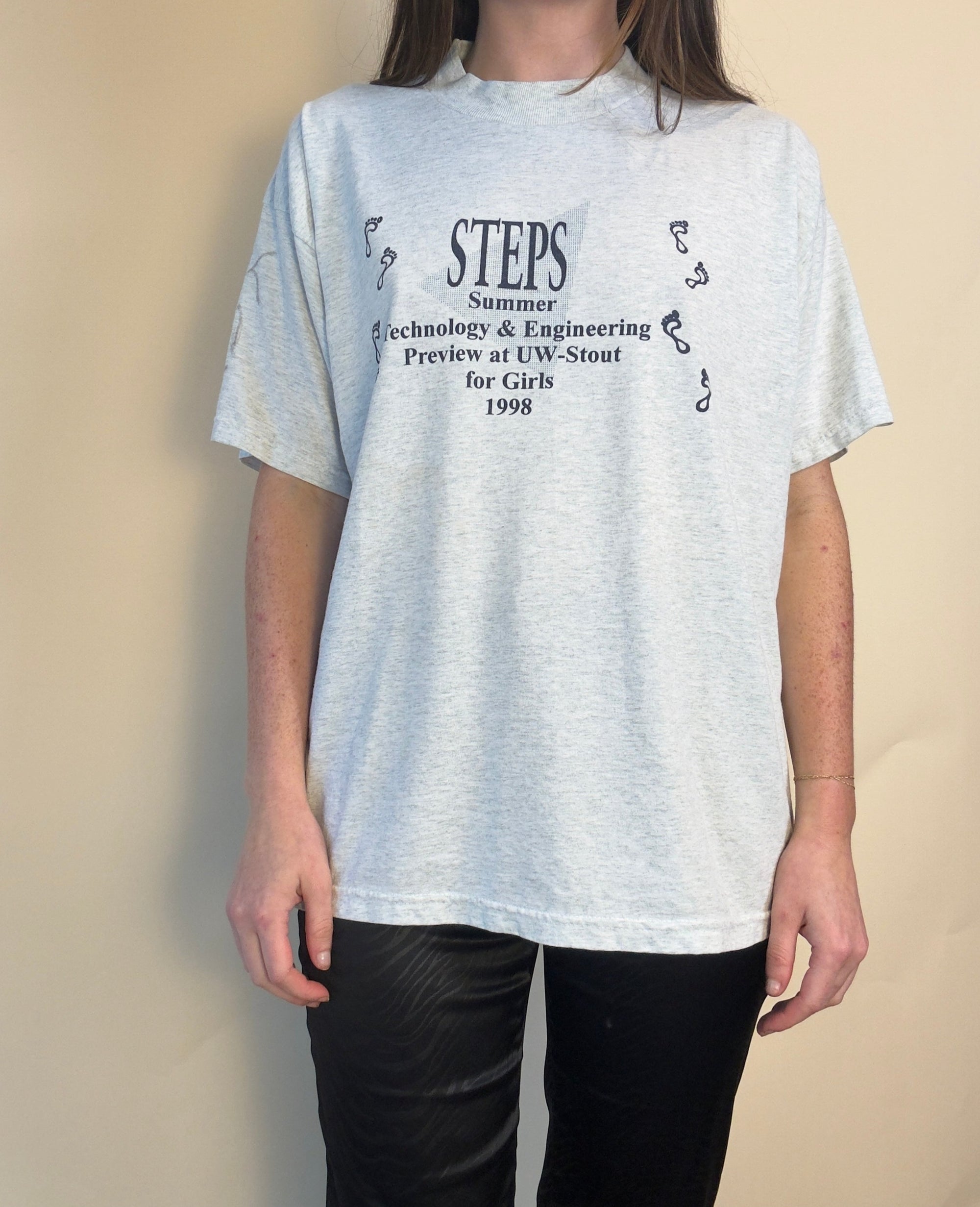 1998 FRUIT OF THE LOOM STOUTS STEPS T-SHIRT