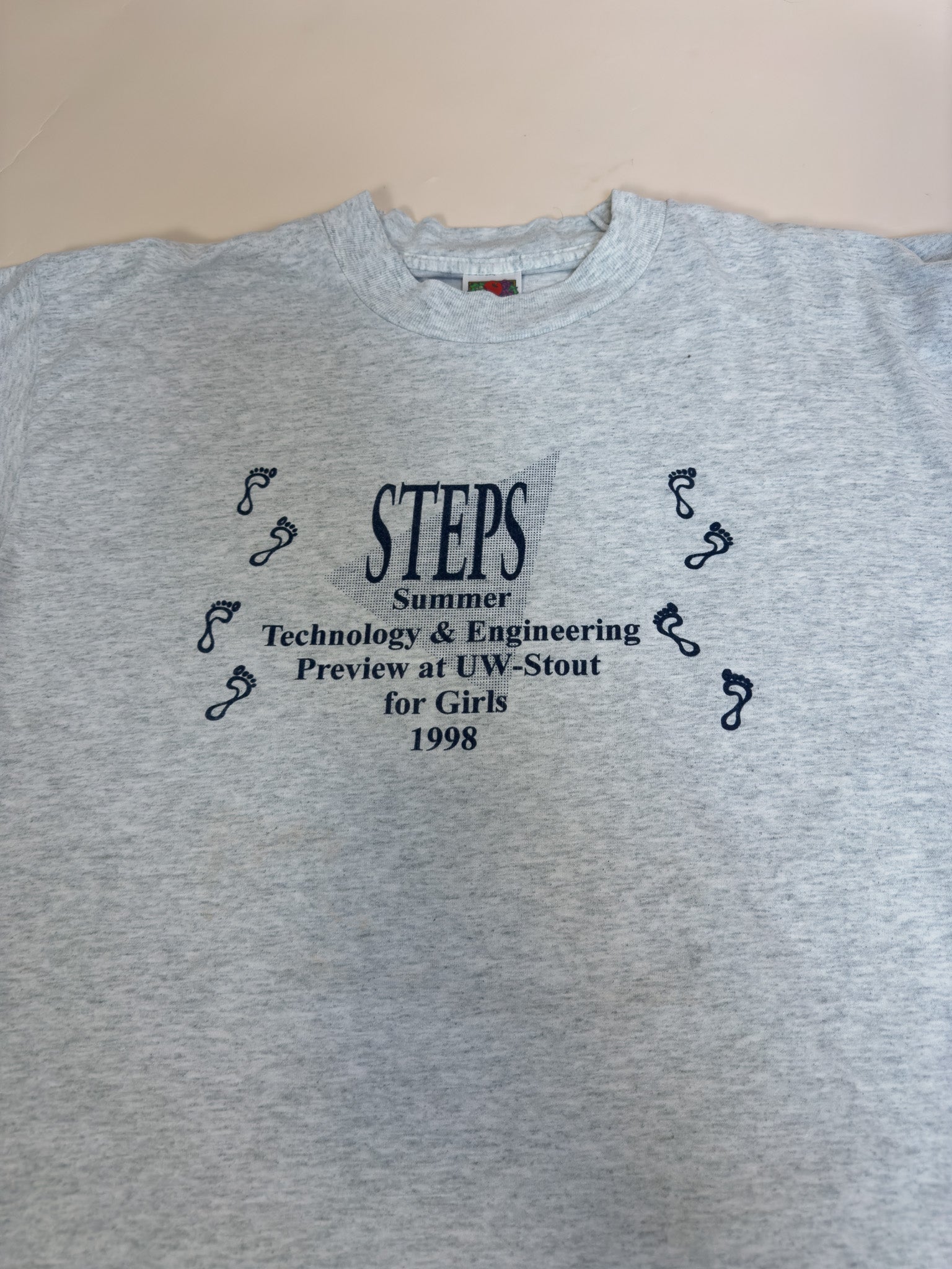 1998 FRUIT OF THE LOOM STOUTS STEPS T-SHIRT