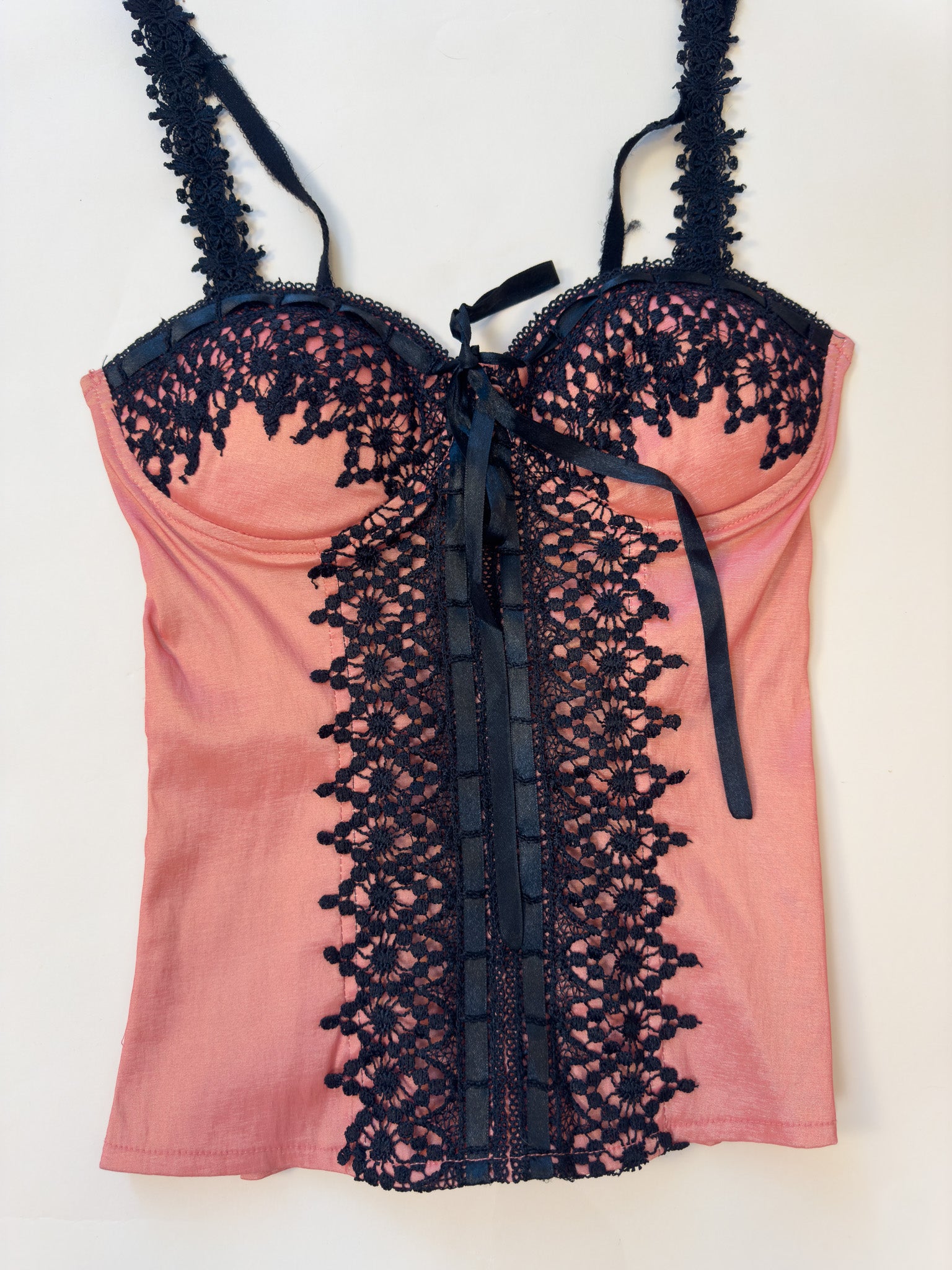 1990S SATIN BUSTIER TOP