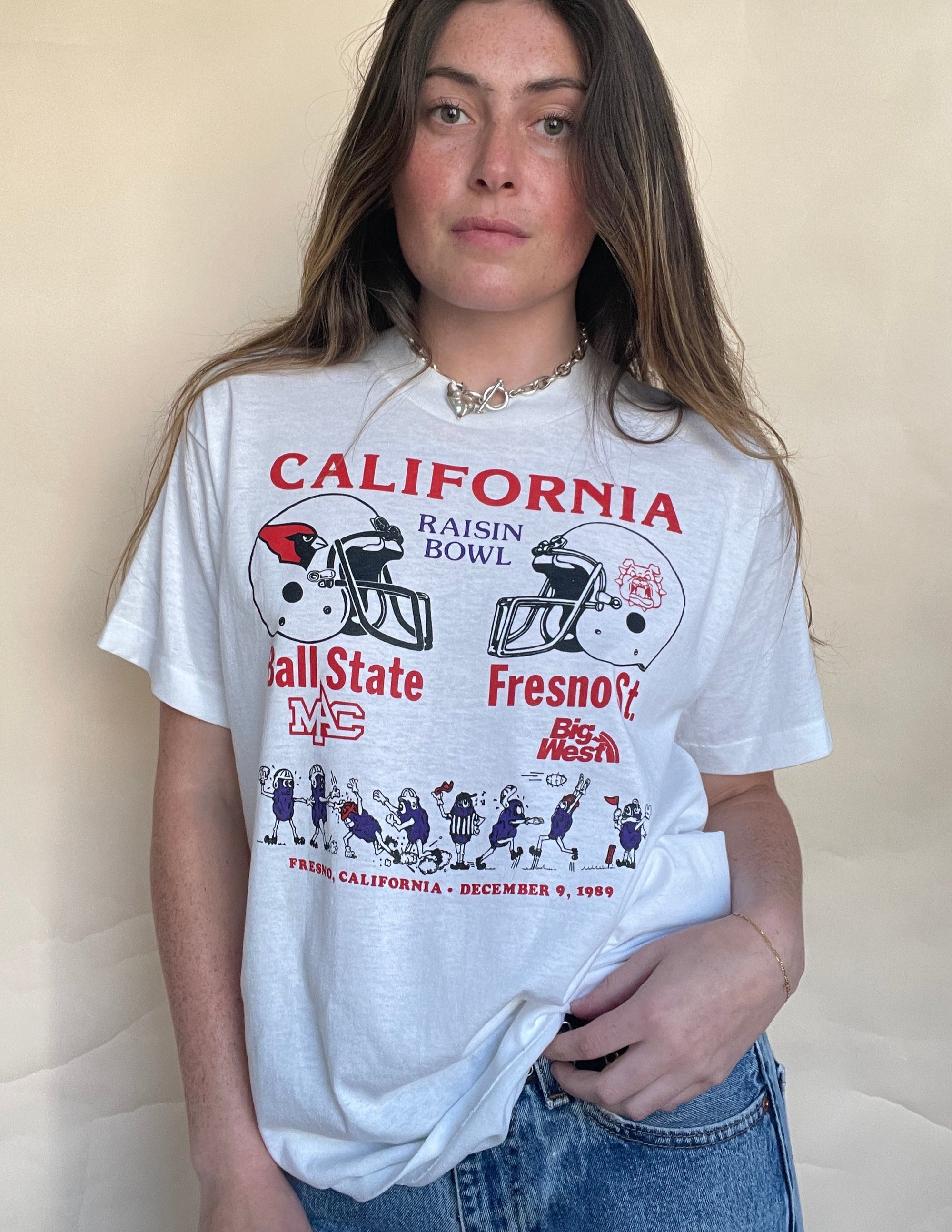 1989 SCREEN STARS CALIFORNIA RAISIN BOWL T-SHIRT