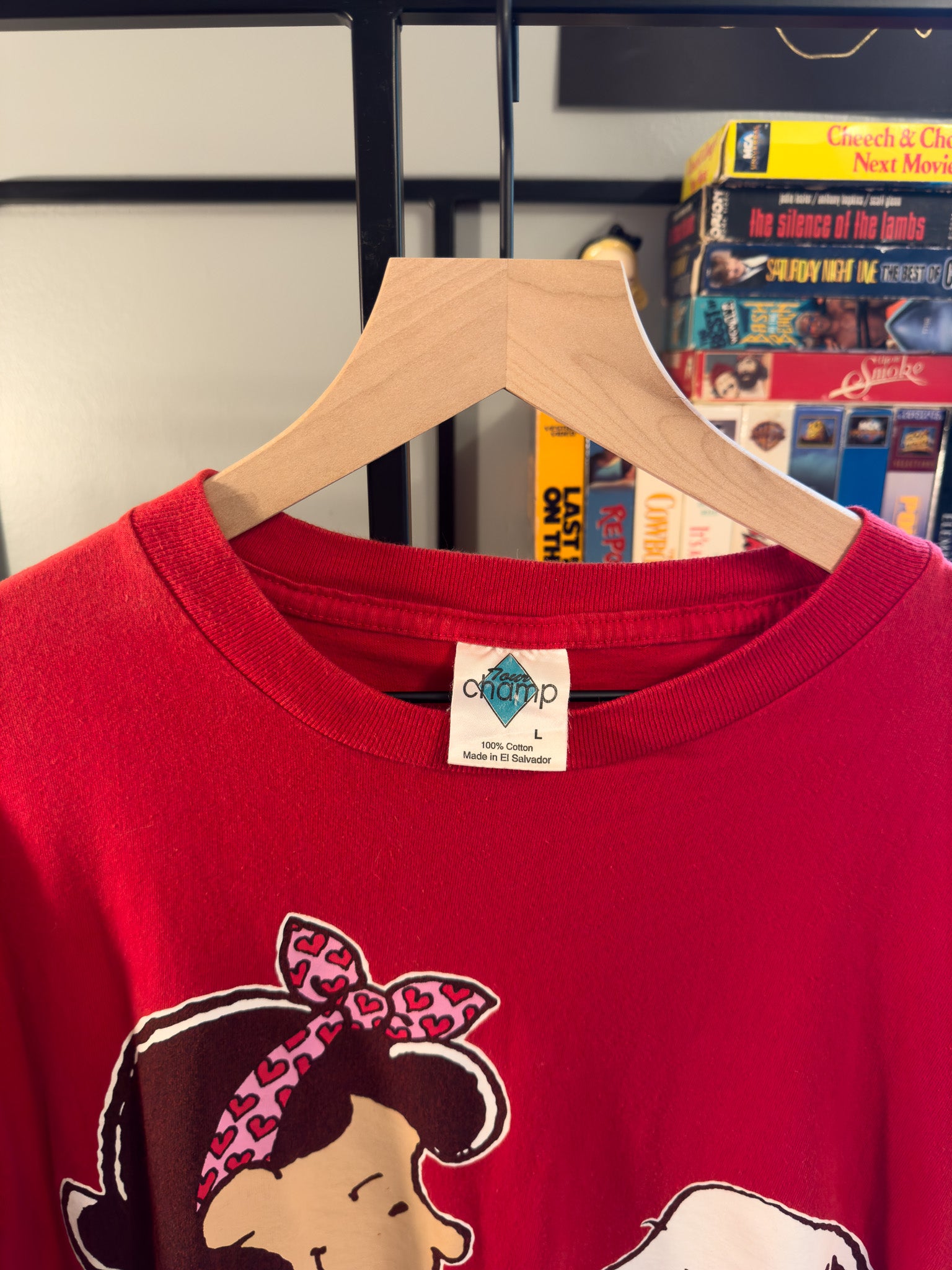 1996 TOWN CHAMP PEANUTS VALENTINE T-SHIRT