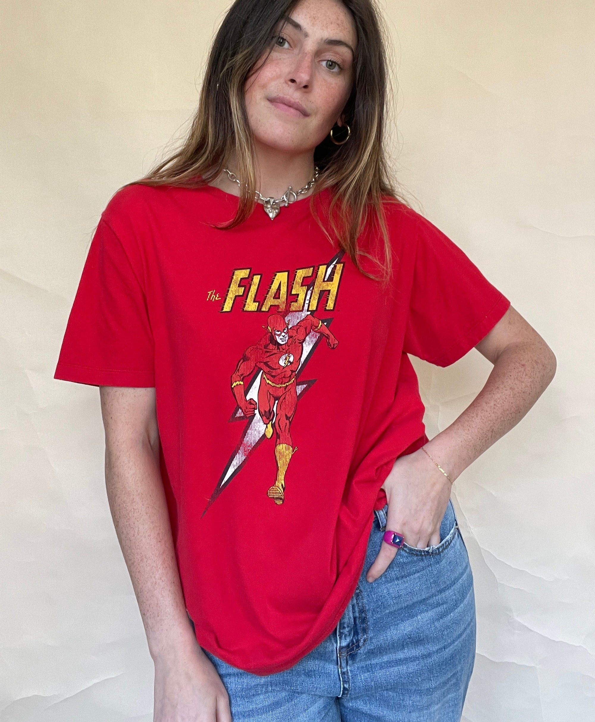 Y2K DC COMICS FLASH T-SHIRT