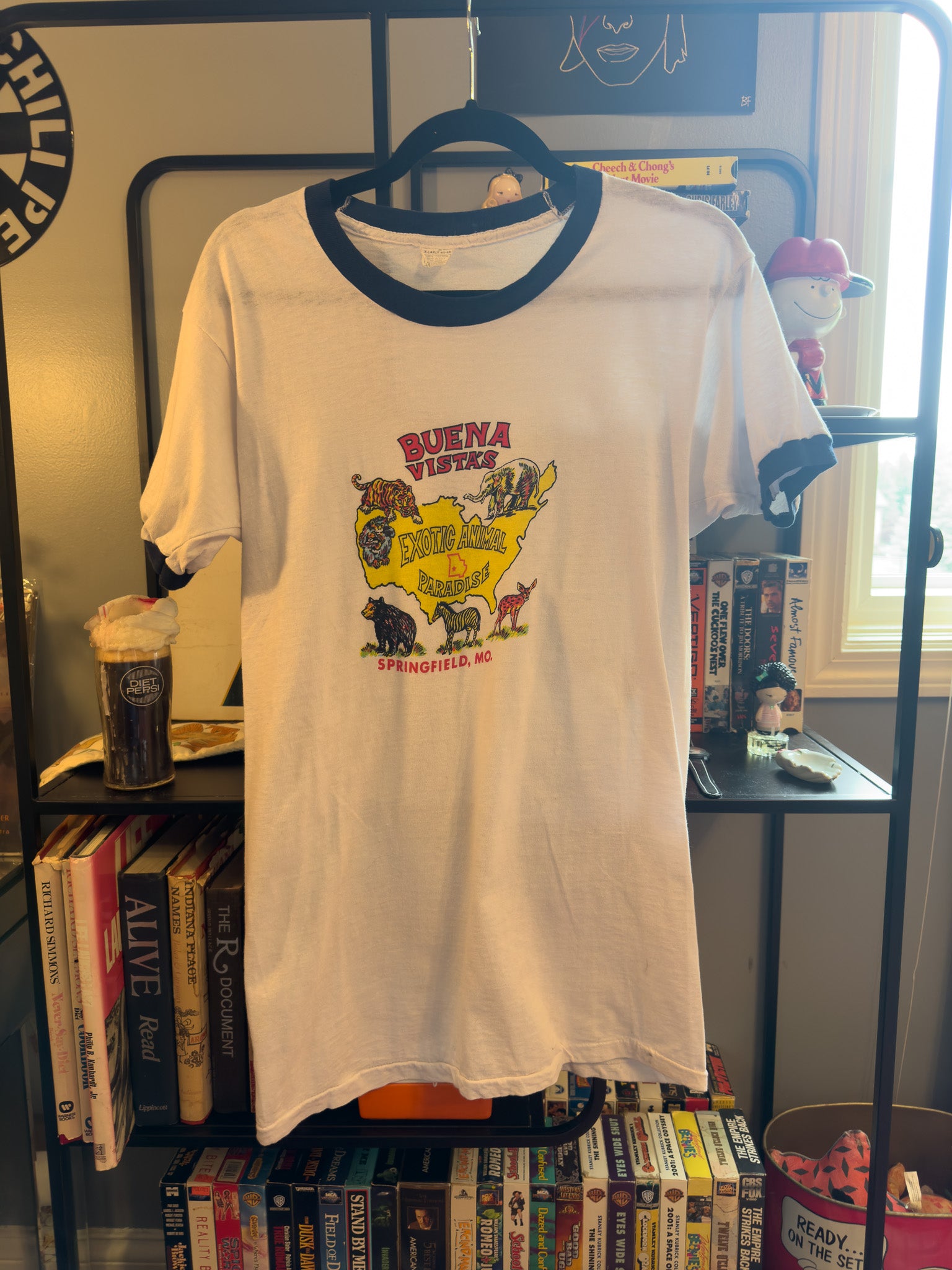 1970S SCREEN STARS EXOTIC ANIMALS RINGER T-SHIRT