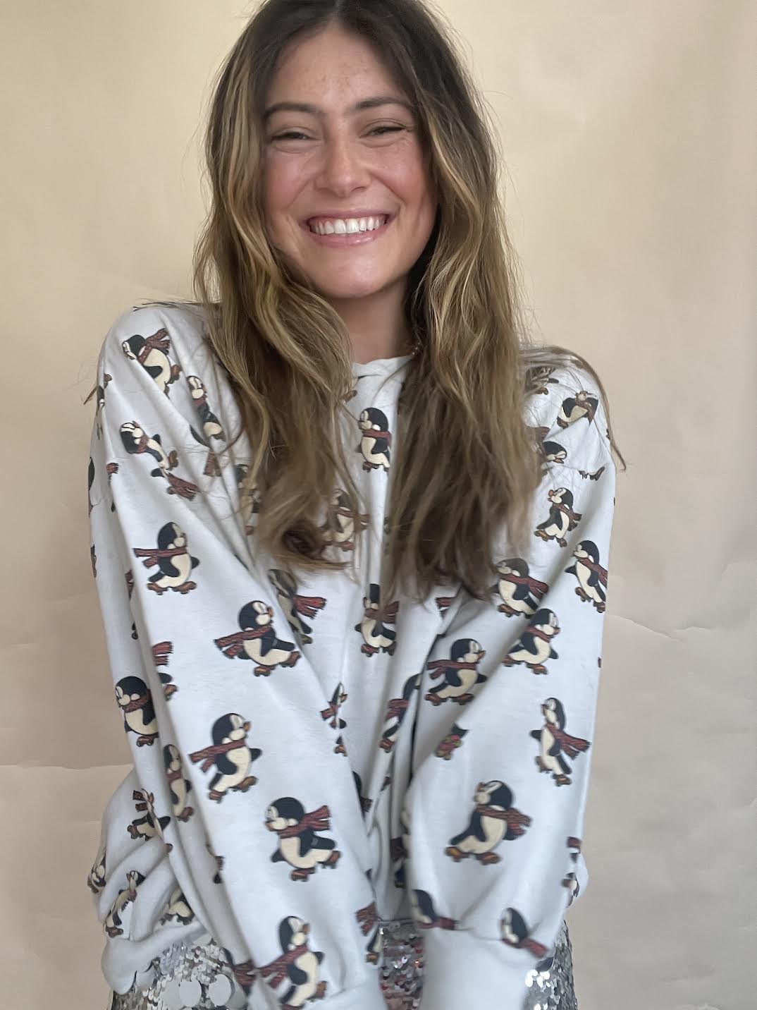1980S JANE COLBY BABY PENGUINS CREWNECK