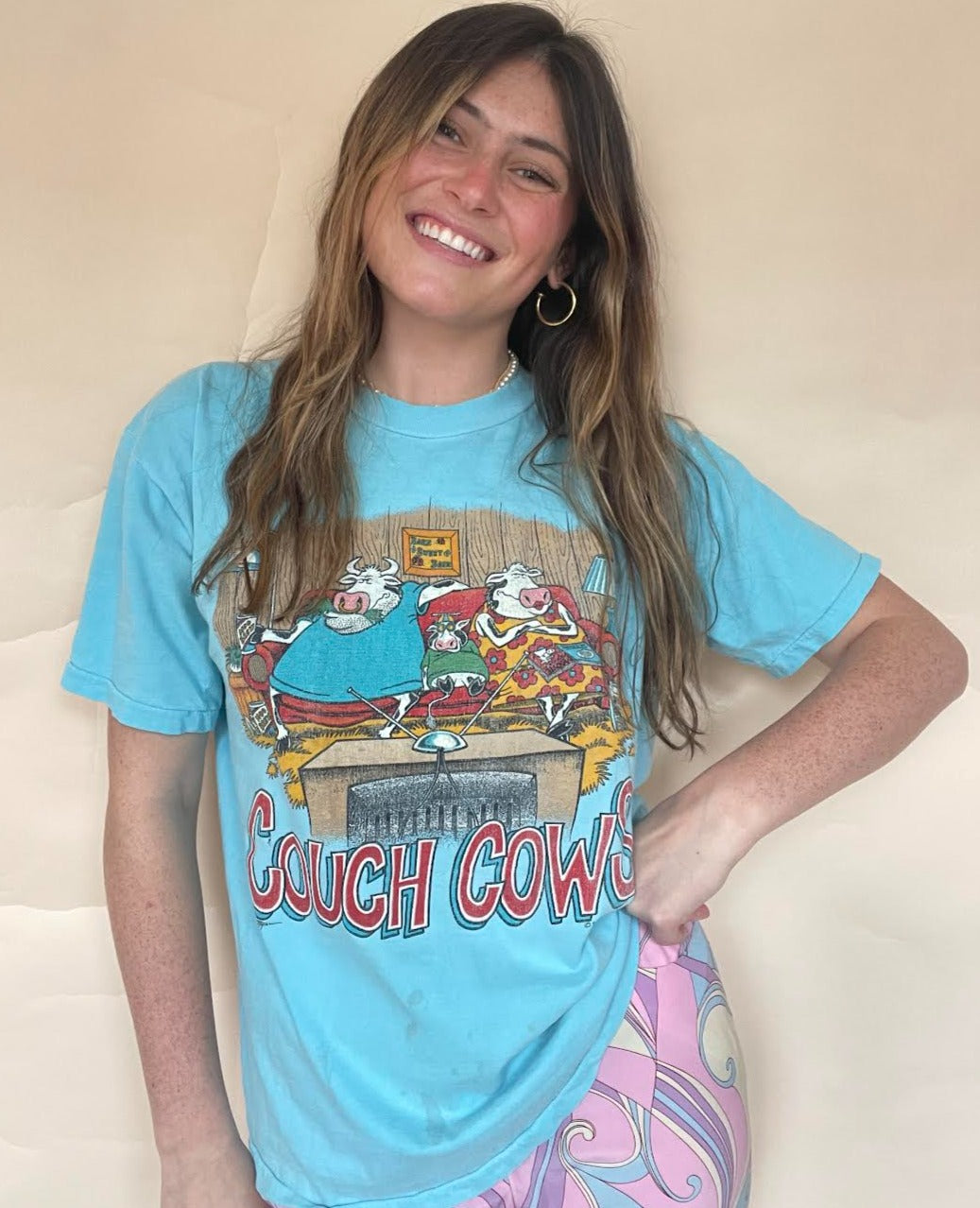 1980S FARSIDE COUCH COWS T-SHIRT